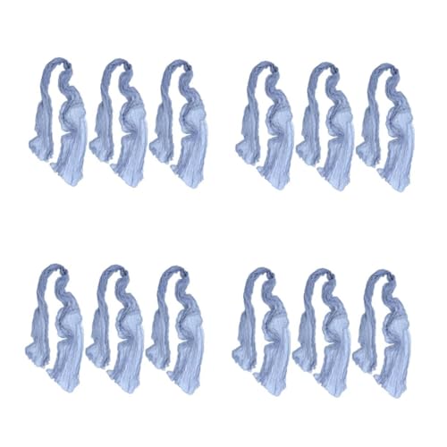 PRETYZOOM 12 Stck. Bohemian Tischflagge Party -Dekorations -Esstischläufer moderner Tischläufer Tischdekorationen für Esszimmer tischläufer dekor Hochzeit Polyester Blau von PRETYZOOM