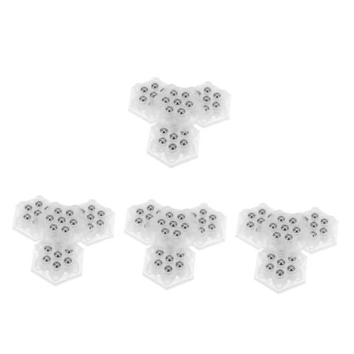 PRETYZOOM 128 Stck. Teiliges Selbstklebende Mini-möbelrollen mit -drehung Geräuschlose Edelstahl-Lager Platzsparende und Robuste Transportrollen für Möbel Aufbewahrungsboxen Schränke und von PRETYZOOM
