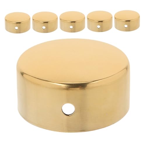 PRETYZOOM 18 Stk. Handlauf Endkappen Edelstahl Runde Treppen Handrail Cover mit Polierter Oberfläche Langlebige Treppengeländer Endkappen für Möbel und Innenbereiche Hygienisch und Modern von PRETYZOOM