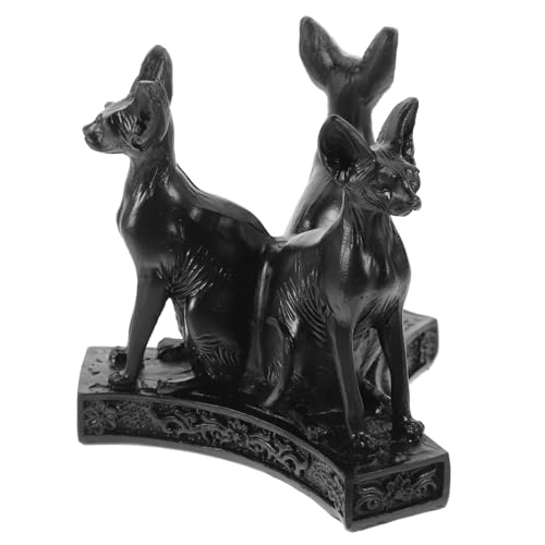 PRETYZOOM 1Stk Basis aus Kristallkugel Tischdekoration Geschenke für den einzug Kugelhalter aus Quarz Kristallständerhalter Hausbedarf Mini-Figuren Bastet-Statue ägyptischer Bastet Göttin von PRETYZOOM