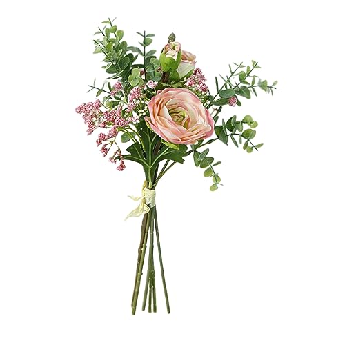 PRETYZOOM 1Stk brautstrauß künstlicher Atem Blumen Brautsträuße zur Hochzeit Hochzeitssträuße Braut Blumenstrauß Hochzeitsstrauß für die Braut Haushalt bündeln Hölzern Rosa von PRETYZOOM