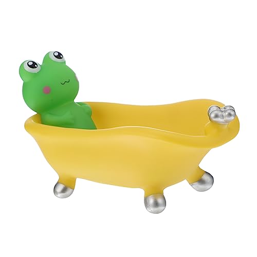 PRETYZOOM Frosch Seifenschale Tablett Seifenkiste Drainage Cartoon Seifenhalter Schnelltrocknend - Dauerhaft Für von PRETYZOOM
