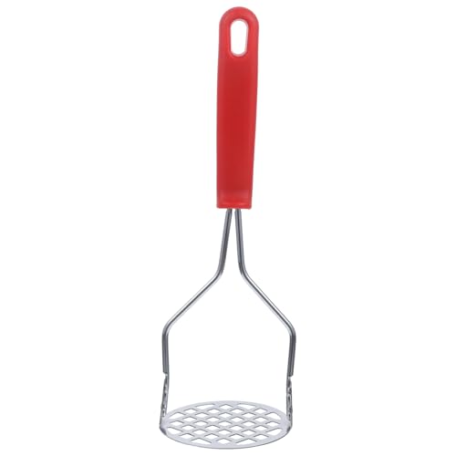 PRETYZOOM 1stk Kartoffelpresse Zerkleinerer Handmixer Gadget Knoblauchreibe Werkzeug Wippe Sparschäler Küchenstampfer Küchenversorgung Obststampfer Süßkartoffelstampfer Plastik Rot von PRETYZOOM