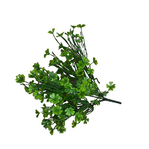 PRETYZOOM 1stück Künstliche Vierblättrige Kleeblatt Dekoration Für Hochzeiten Und Feste Realistische Grüne Pflanze Für Und Außendekoration Handgefertigte Blumenarrangements von PRETYZOOM
