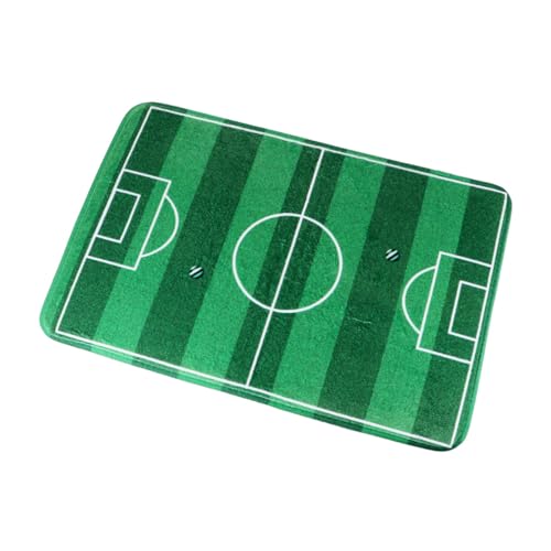 PRETYZOOM 1stück Teppich Mini Fußballfeld Fußmatte rutschfest Für Schlafzimmer Und Gemütlicher Bodenbelag Dekoration Und Für Zuhause von PRETYZOOM