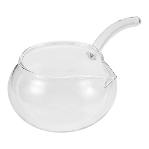 PRETYZOOM Glas Teekrug Mit Seitlichem Ausguss Zum Teilen Hitzebeständige Teekanne Aus Glas Für Teezeremonie Elegant Und Praktisch Für Tee-genuss von PRETYZOOM