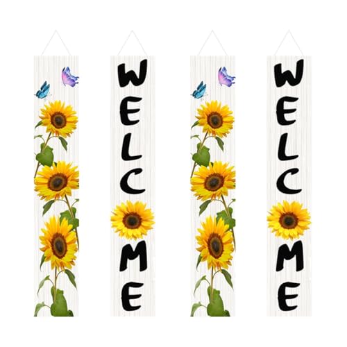 PRETYZOOM 2 Paar Willkommensbanner Frühling Türschild Flagge Herbstdeko Für Zu Hause Gartenzwerg Zeichen Veranda Frühling Veranda-Schild Türkränze Im Freien Solar- Jahreszeit Polyester PRETYZOOM 2 Paar Willkommensbanner Frühling Türschild Flagge Herbstdeko Für Zu Hause Gartenzwerg Zeichen Veranda Frühling Veranda-Schild Türkränze Im Freien Solar- Jahreszeit Polyester von PRETYZOOM