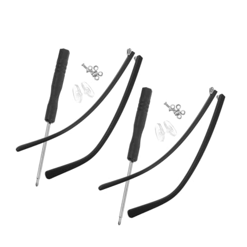 PRETYZOOM 2 Paare Brillen Ersatzbügel Mattiertes Design Kompatibel Brillen Reparaturset für Sonnenbrillen und Korrektionsbrillen von PRETYZOOM