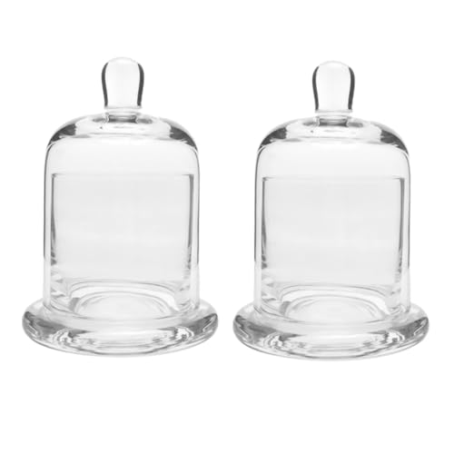 PRETYZOOM 15 8 cm Glas Kerze Tasse 2 Stücke Glocke Glas Kerzenhalter Wohnkultur Für Parteien Romantische Decor Geburtstag von PRETYZOOM