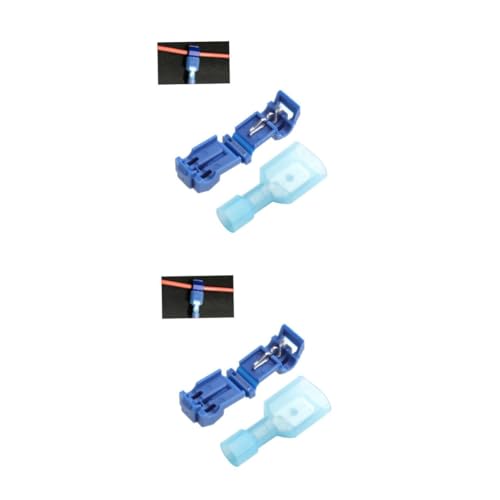 PRETYZOOM 2 Sätze Schnelle Verbindungsklemmen Für Draht Isolierte Flachstecker Und Männliche Verbindungsstücke Geeignet Für Awg Mm² Kabel Einfache Installation Ohne Abisolieren 50 Stück * 2 von PRETYZOOM
