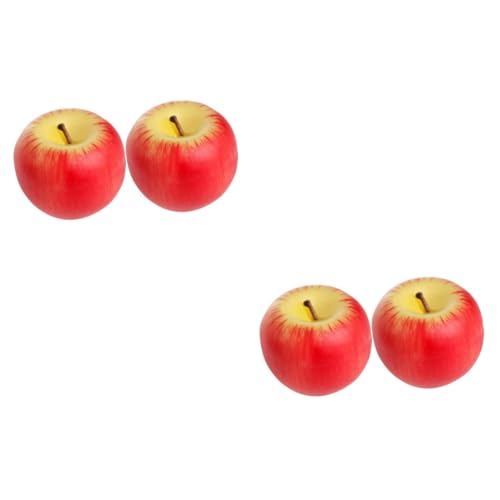 PRETYZOOM 2 Sätze Simulation Apfel Kerze Drinnen Weihnachtsdekorationen Led Weihnachten Simuliert Künstliche Früchte Weihnachts Party Nachahmung Einer Kerze Kerzenschmuck Wachs 2 Stücke * 2 von PRETYZOOM