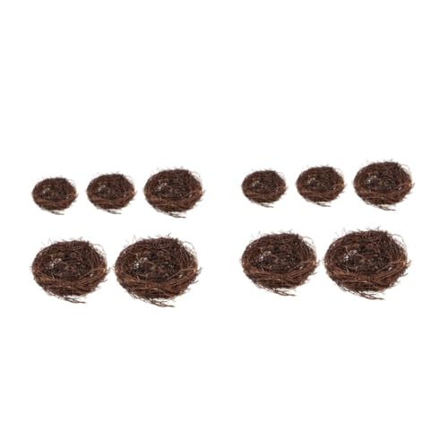 PRETYZOOM 2 Sätze Simuliertes Vogelnest Fälschung Bunt Künstliches Vogelnest Hängend Cute Decor Osterdekoration Vogelkäfig Künstliche Nester Künstlicher Nestschmuck Rattan Coffee 5 Stück * 2 PRETYZOOM 2 Sätze Simuliertes Vogelnest Fälschung Bunt Künstliches Vogelnest Hängend Cute Decor Osterdekoration Vogelkäfig Künstliche Nester Künstlicher Nestschmuck Rattan Coffee 5 Stück * 2 von PRETYZOOM