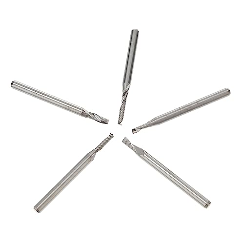 PRETYZOOM 2 Sätze Teiliges Tungstenstahl Cnc Fräser für Präzises Fräsen Geeignet für PVC mit Verbesserter Spanabfuhr und Hoher Haltbarkeit für Cnc Router von PRETYZOOM