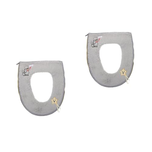 PRETYZOOM 2 Stck Warmes Dickes Toilettensitzkissen mit Griff Gepolstert aus Weichem Cashmere für Damen Senioren und Winter rutschfeste Waschbare Sitzauflage für Komfortable Wc Nutzung PRETYZOOM 2 Stck Warmes Dickes Toilettensitzkissen mit Griff Gepolstert aus Weichem Cashmere für Damen Senioren und Winter rutschfeste Waschbare Sitzauflage für Komfortable Wc Nutzung von PRETYZOOM