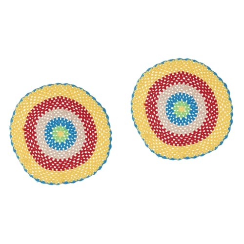 PRETYZOOM 2 Stck. Küchenblock Place mats tischdeko esstisch Esszimmerdekoration Baumwollplatzset Hitzebeständiges Tischset Baumwollmatte Küchenmatte Lebensmittelmatte Colorful PRETYZOOM 2 Stck. Küchenblock Place mats tischdeko esstisch Esszimmerdekoration Baumwollplatzset Hitzebeständiges Tischset Baumwollmatte Küchenmatte Lebensmittelmatte Colorful von PRETYZOOM
