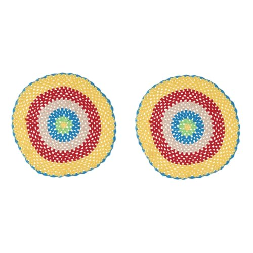 PRETYZOOM 2 Stck. Küchenmatte Place mats tischdeko esstisch Esszimmerdekoration Baumwollplatzset Hitzebeständiges Tischset Lebensmittelmatte Küchenblock Baumwollmatte Colorful PRETYZOOM 2 Stck. Küchenmatte Place mats tischdeko esstisch Esszimmerdekoration Baumwollplatzset Hitzebeständiges Tischset Lebensmittelmatte Küchenblock Baumwollmatte Colorful von PRETYZOOM