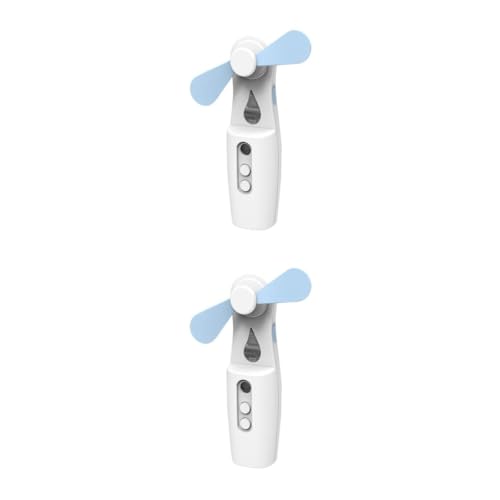 PRETYZOOM 2 Stck. Mini Handheld Fan Tragbarer USB Aufladbarer mit Sprühfunktion und Luftbefeuchtung für Sommer und Reisen Leise und Sicher für Erwachsene Blau PRETYZOOM 2 Stck. Mini Handheld Fan Tragbarer USB Aufladbarer mit Sprühfunktion und Luftbefeuchtung für Sommer und Reisen Leise und Sicher für Erwachsene Blau von PRETYZOOM