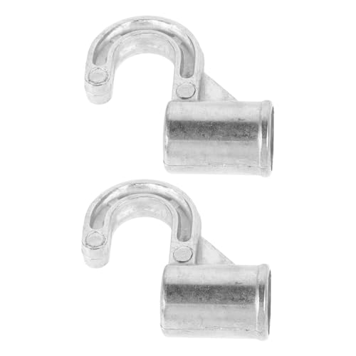 PRETYZOOM 2 Stück Aluminiumlegierung Kleiderschrank Haken Verbinder Verstärktes Metall Platzsparend und Einfach Einzuhängen für Schrank und Garderobenaufhängung Robust und Langlebig für von PRETYZOOM