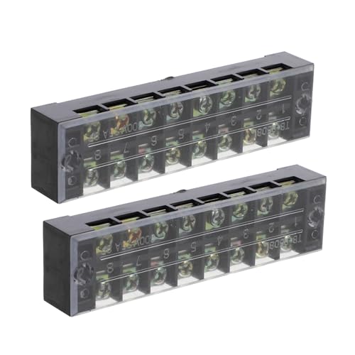 PRETYZOOM 2 Stück Dual Row Schraubklemmenleiste Vorisolierte Anschlussklemmen für Elektrische Verdrahtung Heimgeräte Maschinen PRETYZOOM 2 Stück Dual Row Schraubklemmenleiste Vorisolierte Anschlussklemmen für Elektrische Verdrahtung Heimgeräte Maschinen von PRETYZOOM