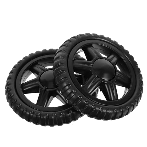 PRETYZOOM 2 Stück Ersatzräder für Einkaufswagen Kunststoff Langlebig Stabile Lenkrollen Trolley räder Einsetzbar für Einkaufstrolleys und Transportwagen von PRETYZOOM