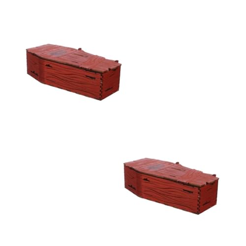 PRETYZOOM 2 Stück Halloween Dekoration Geschenkbox Halskettenhalter Andenken-Display-Organizer kleiner Aufbewahrungsbehälter für Süßigkeiten hölzerner Sarg Ringhalter Holz Hellbraun PRETYZOOM 2 Stück Halloween Dekoration Geschenkbox Halskettenhalter Andenken-Display-Organizer kleiner Aufbewahrungsbehälter für Süßigkeiten hölzerner Sarg Ringhalter Holz Hellbraun von PRETYZOOM
