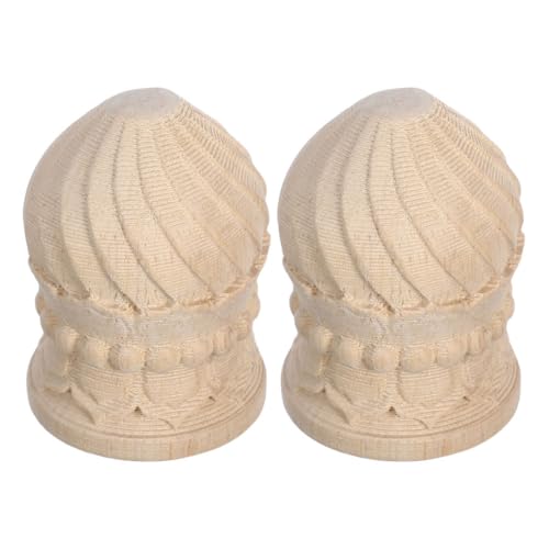 PRETYZOOM 2 Stück Handgefertigte Holz Finials Unbehandelte Zierkappen für Möbel und Zäune Dekorative Möbelverzierungen im Ananas Stil für Treppengeländer und Gartendekoration PRETYZOOM 2 Stück Handgefertigte Holz Finials Unbehandelte Zierkappen für Möbel und Zäune Dekorative Möbelverzierungen im Ananas Stil für Treppengeländer und Gartendekoration von PRETYZOOM