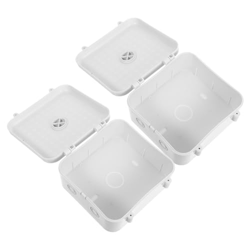 PRETYZOOM 2 Stück Kabelbox Wetterfeste Kunststoff-verbindungsdose für Überwachungskamera Stromkabel Aufbewahrung Outdoor Heim Büro Schutzgehäuse PRETYZOOM 2 Stück Kabelbox Wetterfeste Kunststoff-verbindungsdose für Überwachungskamera Stromkabel Aufbewahrung Outdoor Heim Büro Schutzgehäuse von PRETYZOOM