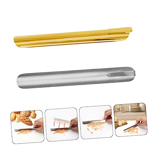 PRETYZOOM 2 Stück Krümelschaber Ergonomisch Geformt Langlebig Küchenhelfer für Tischplatte Krümelentferner für Restaurant Küche und Zuhause von PRETYZOOM
