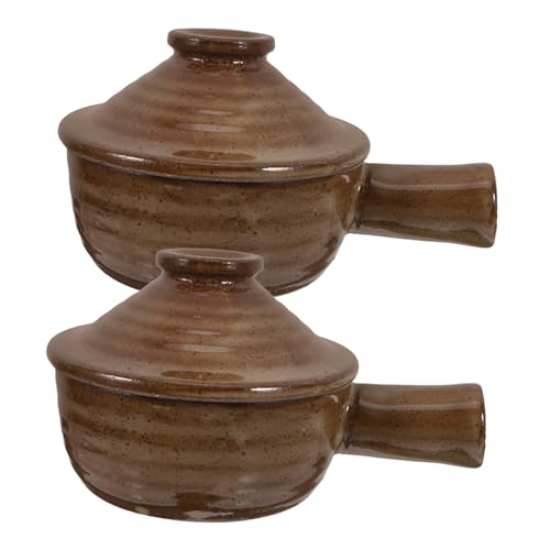 PRETYZOOM 2 Stück Mikrowellenauflauf Kasserolle Tontopf chinesischer tontopf Kasserolle mit Griff bedeckte Auflaufform mikrowellengeeignete Schüsseln Kochtopf aus Ton mit Deckel Steingut PRETYZOOM 2 Stück Mikrowellenauflauf Kasserolle Tontopf chinesischer tontopf Kasserolle mit Griff bedeckte Auflaufform mikrowellengeeignete Schüsseln Kochtopf aus Ton mit Deckel Steingut von PRETYZOOM