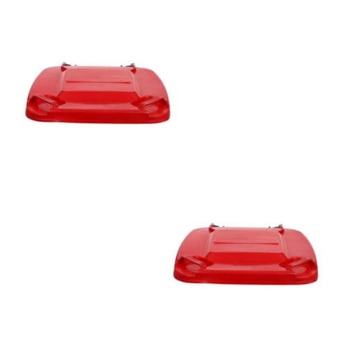 PRETYZOOM 2 Stück Mülleimer Deckel Gartenbehälter Deckel ersetzen aus Kunststoff Mülltonnenabdeckung Mülleimerabdeckung Plastik rot PRETYZOOM 2 Stück Mülleimer Deckel Gartenbehälter Deckel ersetzen aus Kunststoff Mülltonnenabdeckung Mülleimerabdeckung Plastik rot von PRETYZOOM