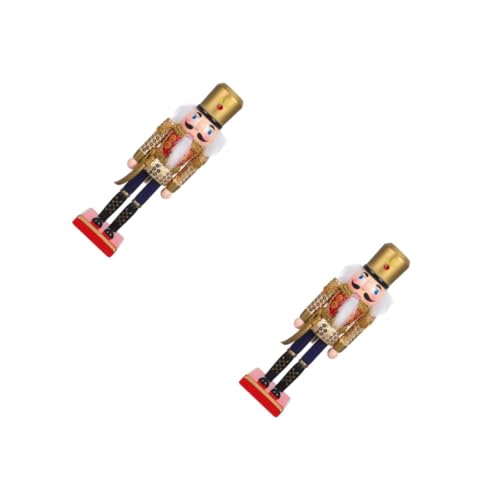 PRETYZOOM 2 Stück Nussknacker Soldat Tisch-Nussknacker-Statue Kleiner hölzerner Soldat Holiday Hölzer Holz Golden PRETYZOOM 2 Stück Nussknacker Soldat Tisch-Nussknacker-Statue Kleiner hölzerner Soldat Holiday Hölzer Holz Golden von PRETYZOOM