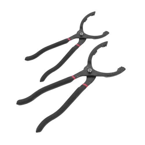 PRETYZOOM 2 Stück Ölfilterschlüssel Ölfilterzange Ölfilter Hochleistungsölfilterzange Ölfilterzellen einstellbar Universelles Werkzeug zum Entfernen des Ölfilters Ölfilteröffner Plastik von PRETYZOOM