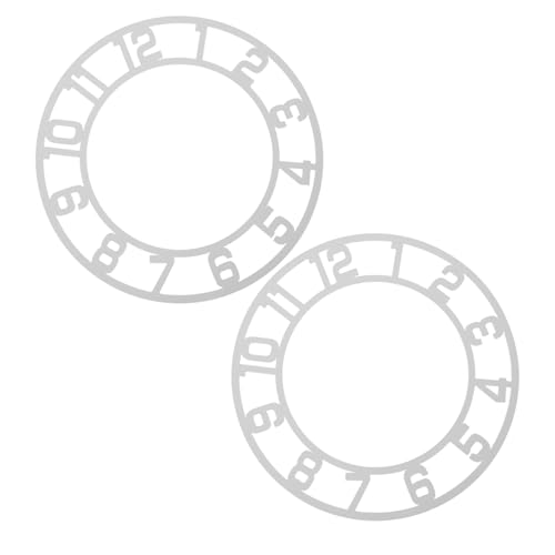 PRETYZOOM 2 Stück Rund Spiegel Wanduhr Aufkleber mit Arabischen Ziffern Selbstklebende Uhrwandkunst für Wohnzimmer Hotel Flur Eingangsbereich Moderner Deko Spiegel Uhr Gesicht von PRETYZOOM