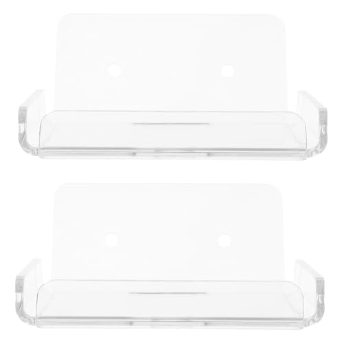 PRETYZOOM 2 Stück Selbstklebende Wandhalterung für Babyphone und Überwachungskameras Transparentes Schwebendes Wandregal Einfach zu Montieren ohne Bohren Geeignet für Kinderzimmer von PRETYZOOM