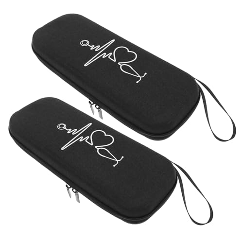 PRETYZOOM 2 Stück Stoßfeste Etuis aus Hart-eva mit Netzfächern Tragbare Schutztasche für Reise und Praxis Kratzfeste Innenauskleidung Langlebiger Schutz für Medizinische Ausrüstung von PRETYZOOM