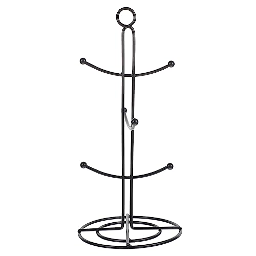 PRETYZOOM 2 Stück Teiliges Becherhalter aus Multifunktionaler Kaffeetassenbaum für Küche Eleganter Tassenorganizer für Theke Schwarz von PRETYZOOM