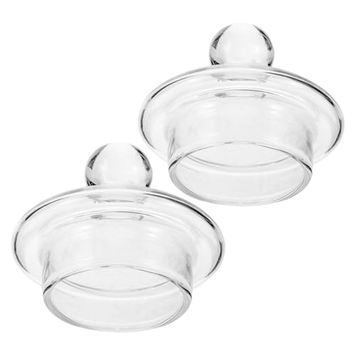 PRETYZOOM 2 Stück Teiliges Glasdeckel Transparent Langlebig Vielseitig Einsetzbar Passend für Whiskey Probiergläser Teekannen Kaffeetassen und Cocktailgläser Staubdicht und Aromabewahrend von PRETYZOOM