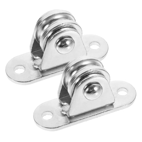 PRETYZOOM 2 Stück Teiliges Schwerlast festzugrolle aus Verschleißfestem Eisen Leise Umlenkrolle mit Hoher Tragkraft für Decken Gardinen Schwimmbad und Seilwinde Vielseitige Zugfunktion PRETYZOOM 2 Stück Teiliges Schwerlast festzugrolle aus Verschleißfestem Eisen Leise Umlenkrolle mit Hoher Tragkraft für Decken Gardinen Schwimmbad und Seilwinde Vielseitige Zugfunktion von PRETYZOOM