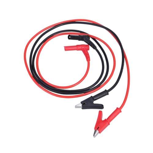 PRETYZOOM 2 Stück Teiliges Testkabel Banana Plug zu Großen Krokodilklemmen Isolierte Messleitung mit Roter und Schwarzem Kabel Einfache Installation für Elektronikprojekte PRETYZOOM 2 Stück Teiliges Testkabel Banana Plug zu Großen Krokodilklemmen Isolierte Messleitung mit Roter und Schwarzem Kabel Einfache Installation für Elektronikprojekte von PRETYZOOM