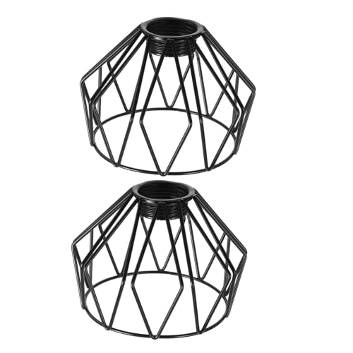 PRETYZOOM 2 Stück Teiliges Vintage Metall Vogelkäfig Lampenschirm Schwarzer Metall-drahtkäfig für Pendelleuchten Antike Offene Lampenabdeckung Einfache Montage Rustikales Industrie-design PRETYZOOM 2 Stück Teiliges Vintage Metall Vogelkäfig Lampenschirm Schwarzer Metall-drahtkäfig für Pendelleuchten Antike Offene Lampenabdeckung Einfache Montage Rustikales Industrie-design von PRETYZOOM
