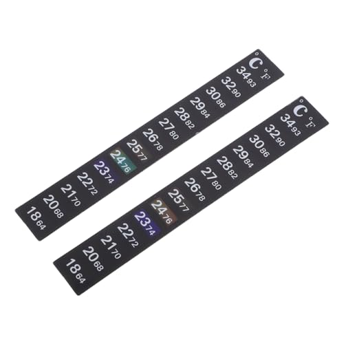 PRETYZOOM 2 Stück Thermometer Sticker für Fischbecken Digitale Temperaturanzeige für Aquarien Selbstklebend Einfache Anwendung Robuste und Zuverlässige PRETYZOOM 2 Stück Thermometer Sticker für Fischbecken Digitale Temperaturanzeige für Aquarien Selbstklebend Einfache Anwendung Robuste und Zuverlässige von PRETYZOOM
