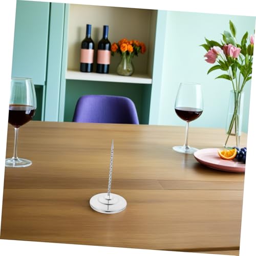 PRETYZOOM 2 Stück Ticket Spike Stabiler Service Order Holder für Restaurant und Büro Rostbeständiger Bill Holder zur Sicheren Aufbewahrung von Quittungen und Rechnungen von PRETYZOOM