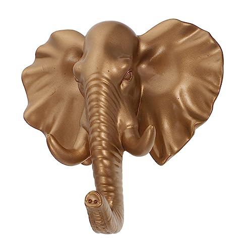 PRETYZOOM 2 Stück Wandhaken mit Tierkopf Design Dekorative Wandgarderobe aus Robustem Material Einfache Montage Stabiler Wandcoat Hook für Jacken Schlüssel Handtücher im Flur und Wohnzimmer von PRETYZOOM
