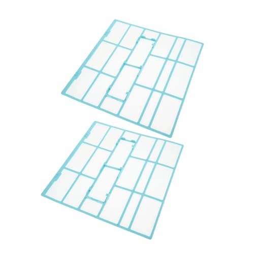 PRETYZOOM 2 Stück Waschbarer Luftfilter für Wandklimageräte Feines Netz gegen Wiederverwendbarer Luftkonditionierer Filter für Innenraum Einfache Installation Kompatibel Effiziente von PRETYZOOM