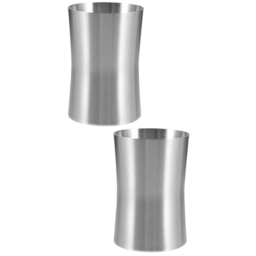 PRETYZOOM 2 Stück Zahnputzbecher mit Ergonomischer Taillenform Glatter Oberfläche Multifunktionaler Reisebecher für Mundspülung und Zahnbürstenhalter Bad und Campingzubehör von PRETYZOOM