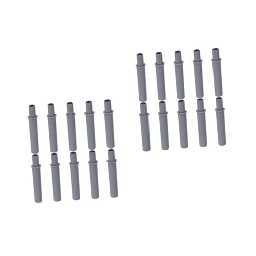 PRETYZOOM 20 Stck. Dämpfer Reduder Kabinettstürdämpfer Soft-Close-Truhendeckelscharnier Dämpfer Weiche Nahscharnierscharfer Schrank Soft-Close-Scharniere Plastik Schwarz von PRETYZOOM