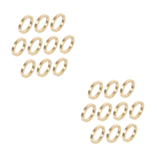 PRETYZOOM 20 Stck. Türscharnierdichtung Kupferwaschmaschine für Innendurchmesser Dichtungsscheiben aus Metall Türschalldämpfer Schiebetür -Hardware Präzisionstür -Hardware Golden von PRETYZOOM