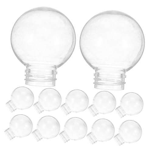 PRETYZOOM 20 Stück Kugelförmiger Lampenschirm klarer Lampenschirm Pendelleuchtenschirm Klarer Glasschatten Außenlichtabdeckungen Abdeckung der Deckenleuchte das Haustier Transparent von PRETYZOOM