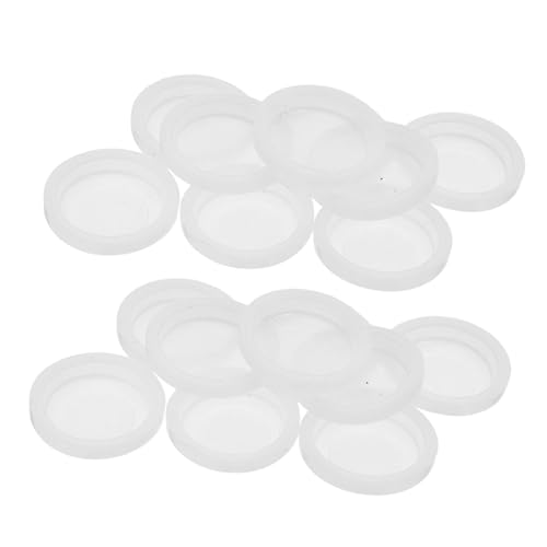 PRETYZOOM 20 Stück Transparente Schutzkappen für Flachknöpfe Industrielle Pushbutton Abdeckung Staubdicht Langlebig Weiche Schutzhülle für Tastenschalter Outdoor Geeignet von PRETYZOOM