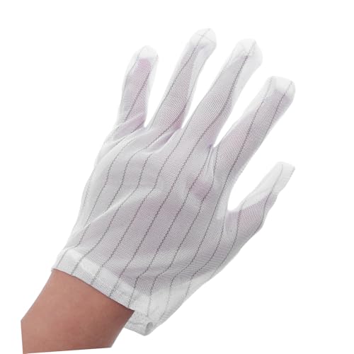 PRETYZOOM 200 Stück Kfz Sicherheitshandschuhe Strick Sicherheitshandschuhe Antistatische Arbeitshandschuhe Antistatische Handschuhe Esd Schutzhandschuhe Wiederverwendbare Handschuhe von PRETYZOOM
